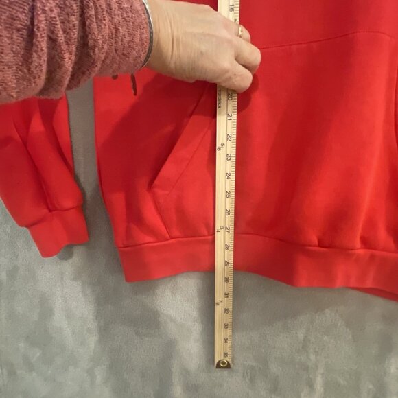 Adidas Patrick Mahomes Hoodie Mens Lg Red Sweatshirt Spell Out + Emblem‎ HT5344 - Picture 15 of 16